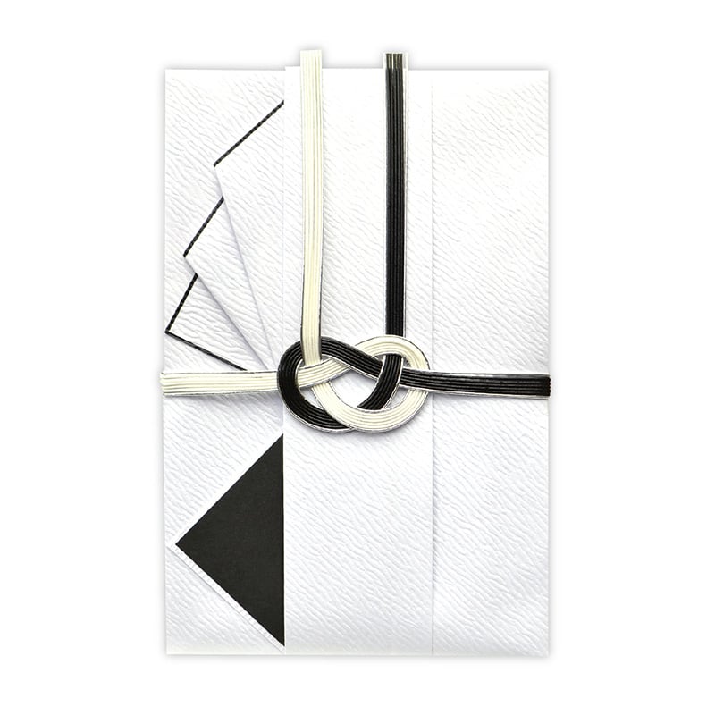 ササガワ 金封 ひだ折 黒白銀七本 27-6532 1枚（ご注文単位5枚）【直送品】