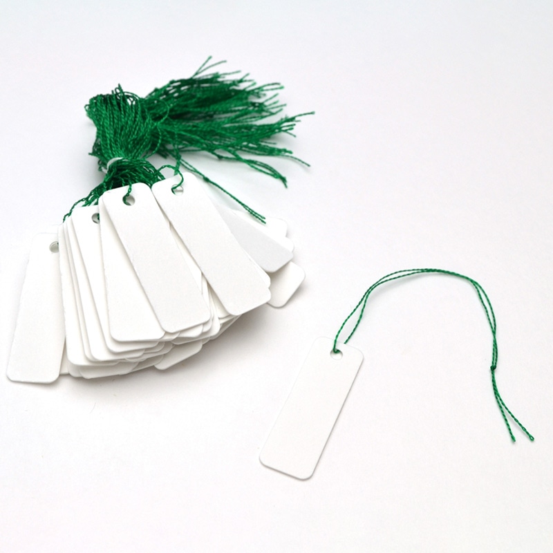 ササガワ 提札 長型　小物用　白無地 18-600　1000枚 1箱（ご注文単位1箱）【直送品】