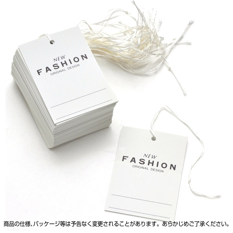 ササガワ 糸付き提札 四角型 高級 FASHION 18-3675 500枚/箱
