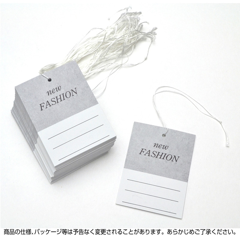 ササガワ 糸付き提札 四角型 高級 FASHION 18-3678 500枚/箱