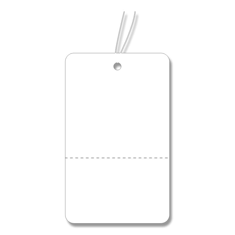 ササガワ 糸付き提札 長型 ミシン目入 白 大 18-146 500枚/箱