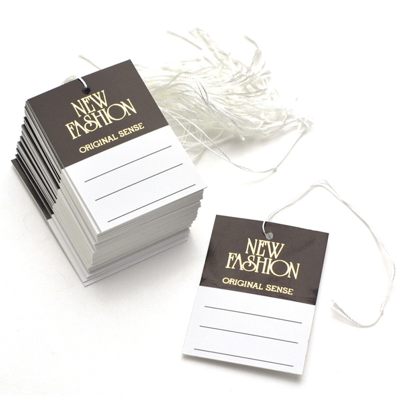 ササガワ 糸付き提札 四角型 高級 FASHION 18-3684 500枚/箱