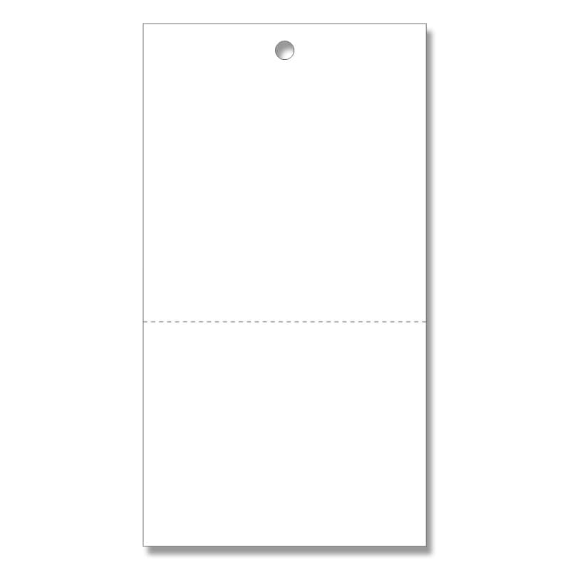 ササガワ 提札 糸無し 白無地 ミシン目入 18-1506 500枚/箱