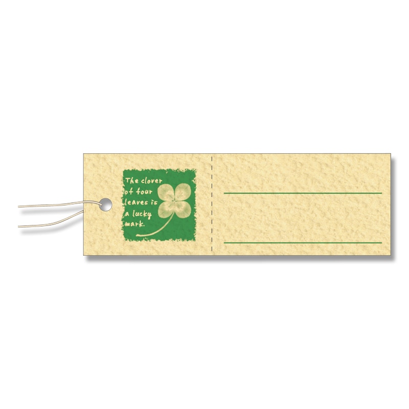 ササガワ パック入提札 四つ葉のクローバー 19-730 50枚/袋