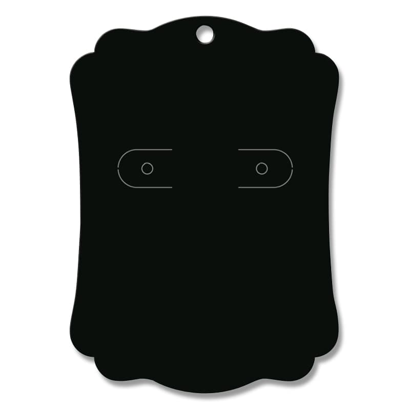 ササガワ ピアス台紙 L　20枚袋入 19-2600　ブラック　L 1冊（ご注文単位5冊）【直送品】