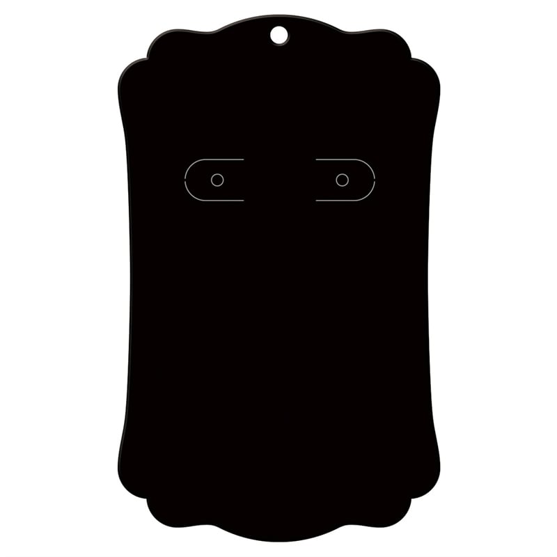 ササガワ ピアス台紙 LL 19-2630　ブラック　16枚入り 1冊（ご注文単位5冊）【直送品】