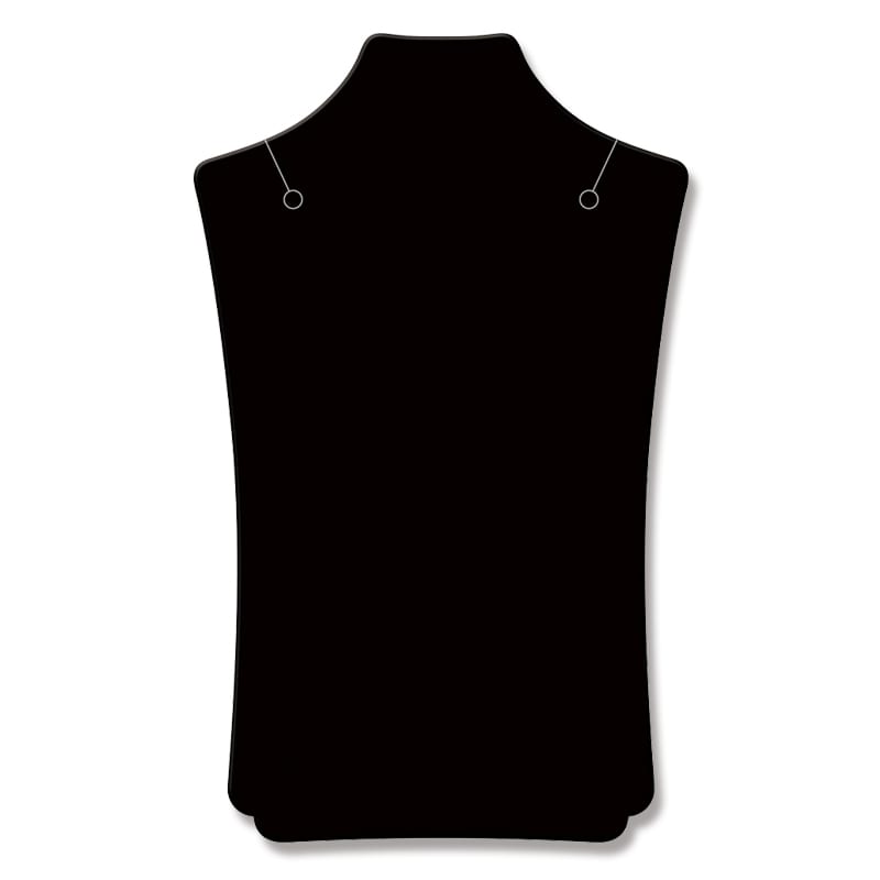 ササガワ ネックレス台紙 S 19-2680　ブラック　16枚入り 1冊（ご注文単位5冊）【直送品】