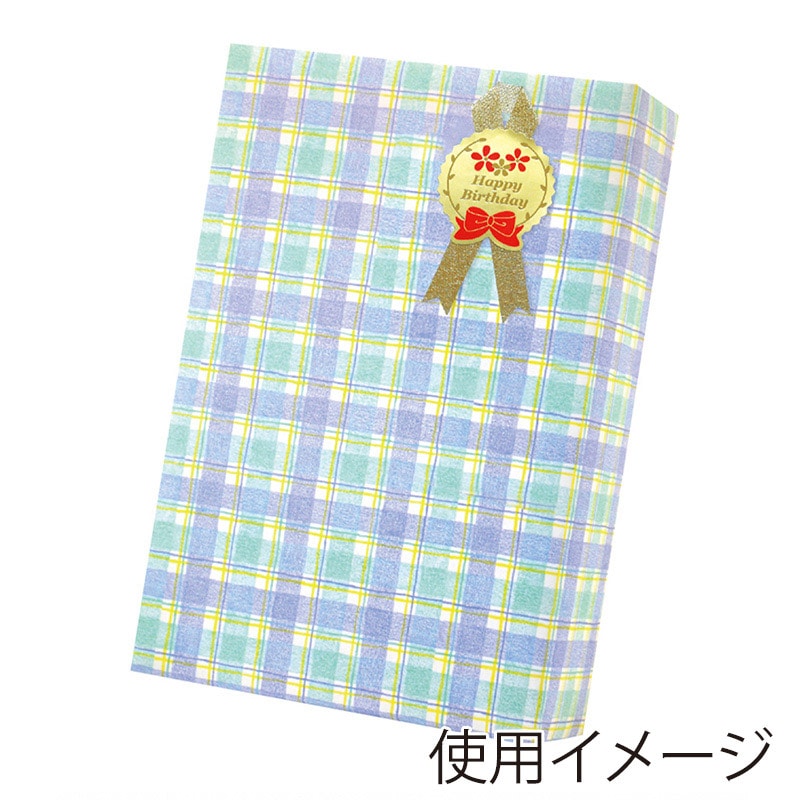 ササガワ ギフトシール Happy Birthday 22-944 16片 1冊(ご注文単位10冊)【直送品】