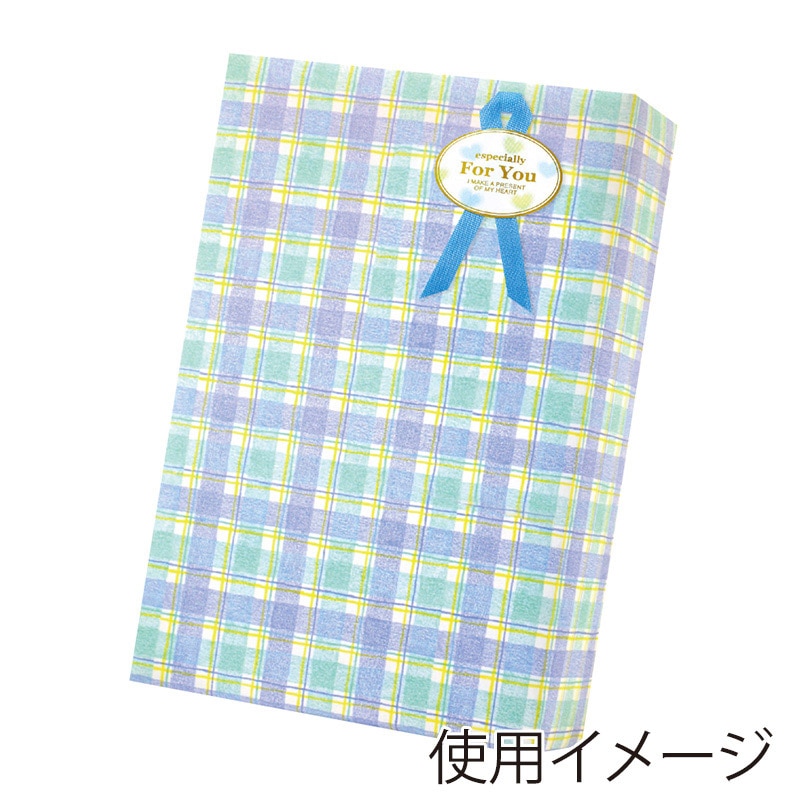 ササガワ ギフトシール For You 青 22-2918 60片 1冊(ご注文単位1冊)【直送品】