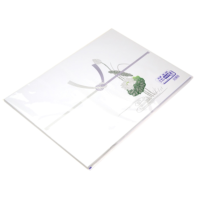 ササガワ のし紙 中杉判　蓮　山 3-422　100枚/袋（ご注文単位5袋）【直送品】