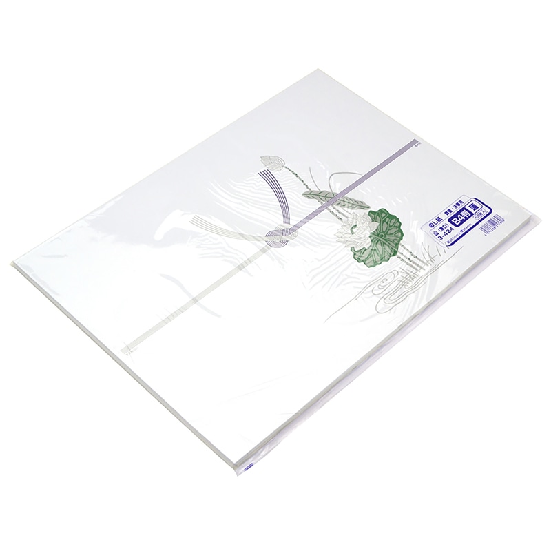 ササガワ のし紙 B4判 蓮 山 3-424 100枚/袋(ご注文単位5袋)【直送品】