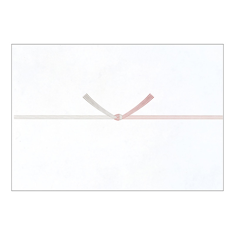 ササガワ のし紙 本中判　五本結切　のし無し　山 3-517　100枚/袋（ご注文単位5袋）【直送品】