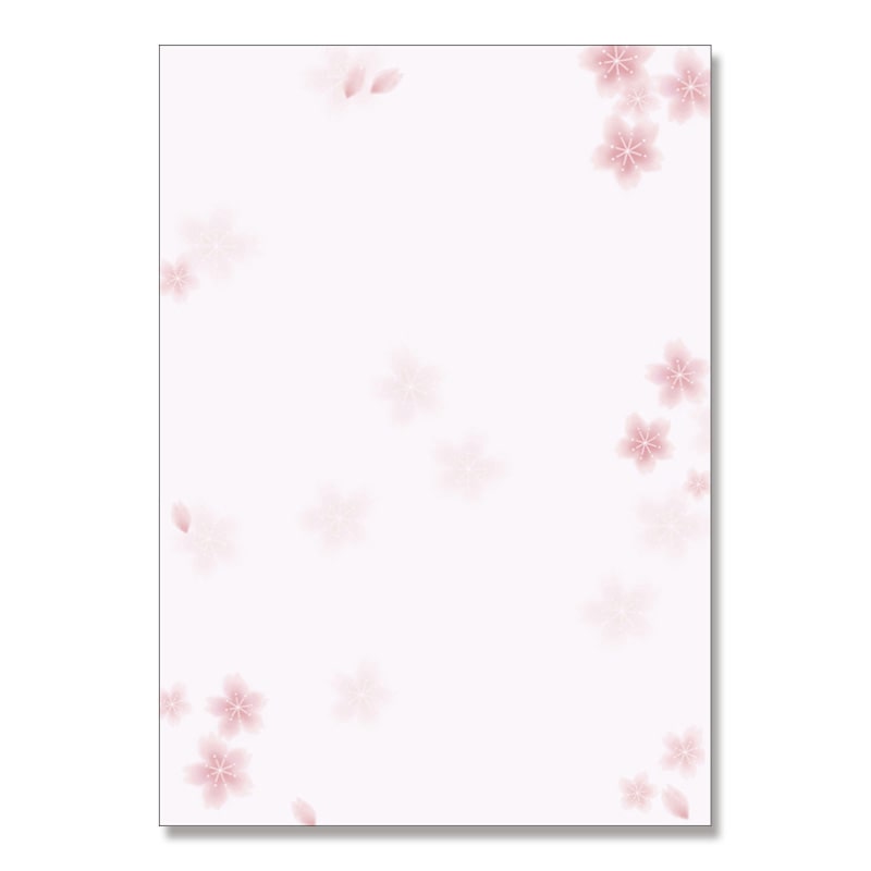 ササガワ 和柄OA用紙　和ごころ A4サイズ　1冊100枚入り 4-1905　桜 1冊（ご注文単位1冊）【直送品】