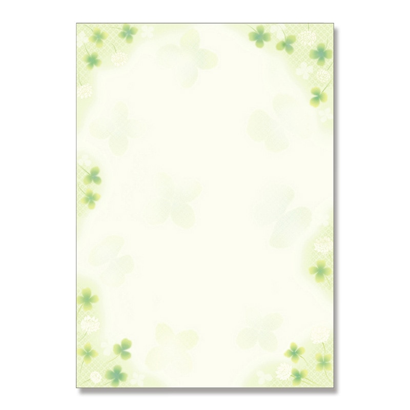 ササガワ 和柄OA用紙　和ごころ A4サイズ　1冊100枚入り 4-1916　白つめ草 1冊（ご注文単位1冊）【直送品】