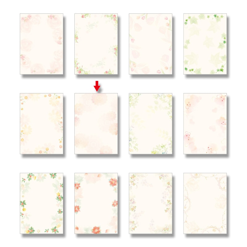 ササガワ 洋柄OA用紙　デザインペーパーフラール A4サイズ　1冊10枚入り 4-3006　レース 1冊（ご注文単位5冊）【直送品】