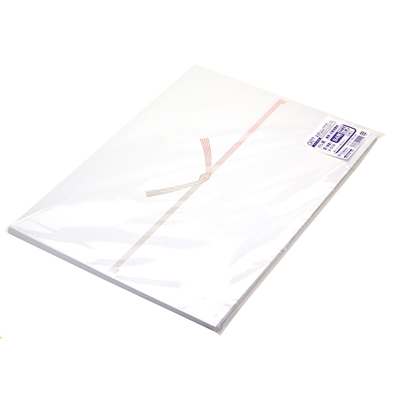 ササガワ のし紙 B4判 五本結切 のし無し 京 2-514 100枚 1冊(ご注文単位5冊)【直送品】