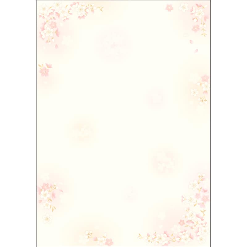 ササガワ 和柄用紙 和ごころ A4判 枝桜 100枚入 4-1920 1冊（ご注文単位1冊）【直送品】