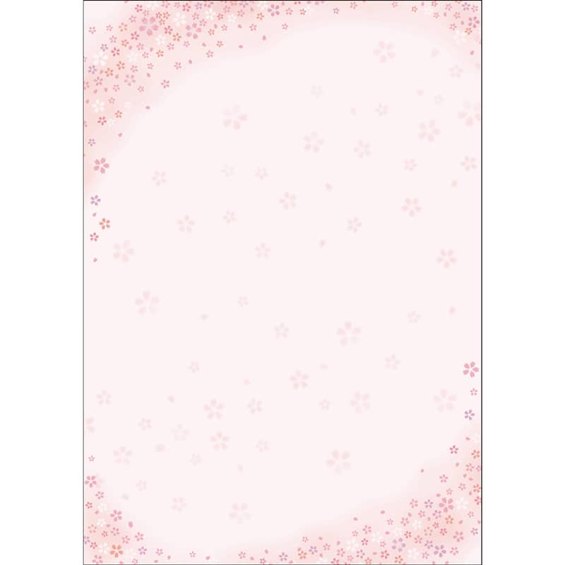 ササガワ 和柄用紙 和ごころ A4判 舞桜 100枚入 4-1912 1冊（ご注文単位1冊）【直送品】