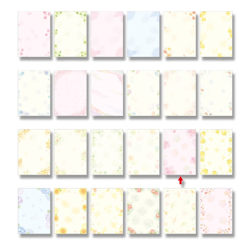 ササガワ 和柄OA用紙 和ごころ A4サイズ 1冊10枚入り 4-1030 彩桜 1冊(ご注文単位5冊)【直送品】