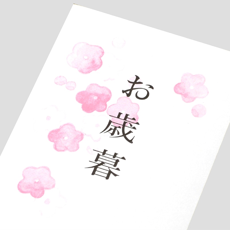 ササガワ 札紙 花柄 お歳暮 幅広 28-52 100枚/冊(ご注文単位5冊)【直送品】