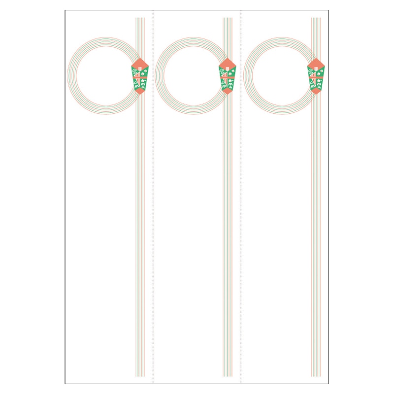 ササガワ OA対応札紙 輪のし　無字 28-958　105枚 1冊（ご注文単位1冊）【直送品】