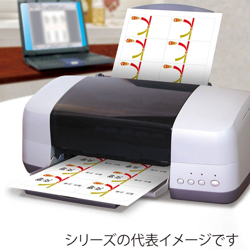 ササガワ プリンター対応シール札紙 A5 都のし 24-1919 1冊(ご注文単位1冊)【直送品】