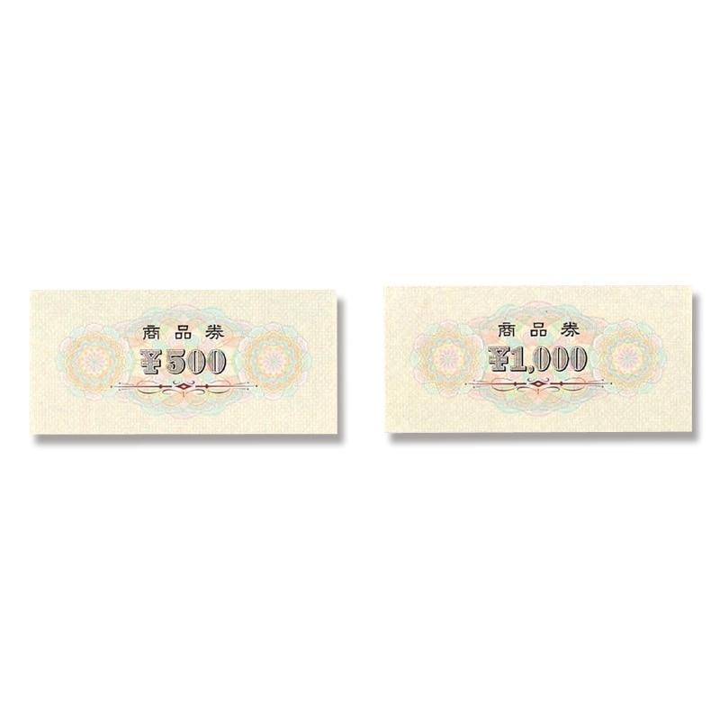 ササガワ 商品券 横書用 100枚箱入 9-308 ¥500 裏字入 1箱(ご注文単位1箱)【直送品】
