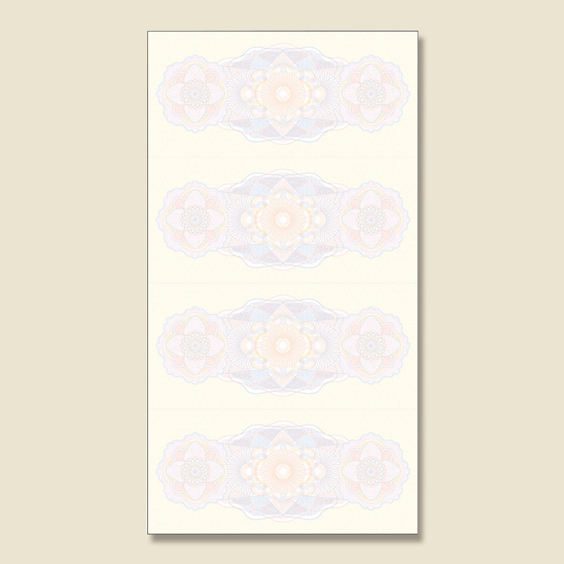 ササガワ チケット用紙 100枚（4枚付×25シート）袋入 9-1301　マルチケット　クラシック 1冊（ご注文単位1冊）【直送品】