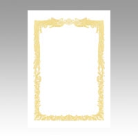 ササガワ 賞状用紙 A4横書用 1冊10枚袋入 10-1061 賞状 白 A4横書 1冊(ご注文単位10冊)【直送品】