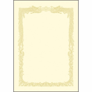 ササガワ OA賞状用紙 クリーム　B4判　横書用 10-1178　100枚 1箱（ご注文単位1箱）【直送品】