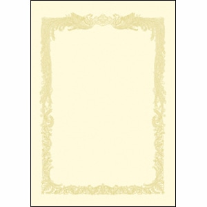 ササガワ OA賞状用紙 クリーム　A3判　横書用 10-1188　100枚 1箱（ご注文単位1箱）【直送品】