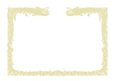 ササガワ 賞状用紙 A3縦書用　100枚箱入 10-1480　賞状　雲なし　A3縦書 1箱（ご注文単位1箱）【直送品】