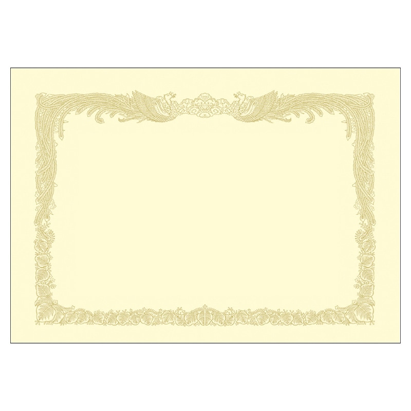 ササガワ 厚口OA賞状用紙 クリーム　B4判　縦書用 10-1377　100枚 1箱（ご注文単位1箱）【直送品】