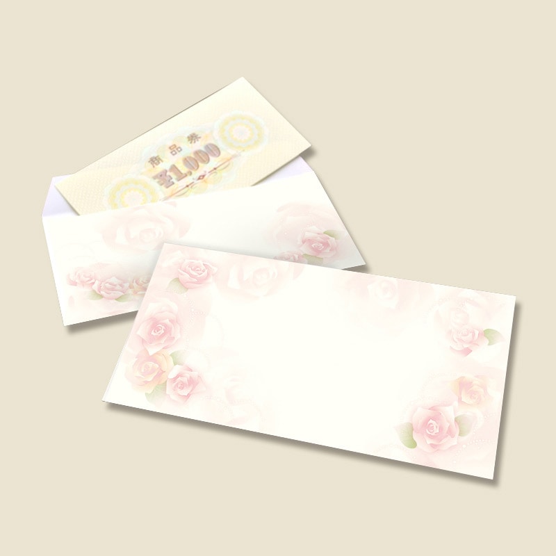 ササガワ 商品券袋 横封式 100枚箱入 9-370 ロージー 1箱(ご注文単位1箱)【直送品】