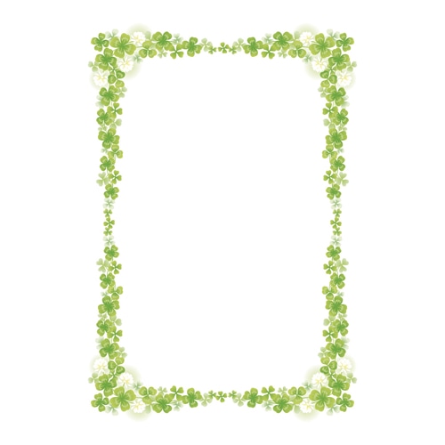 ササガワ 賞状・証書用紙 A4サイズ　1冊10枚袋入 10-1703　クローバー 1冊（ご注文単位5冊）【直送品】