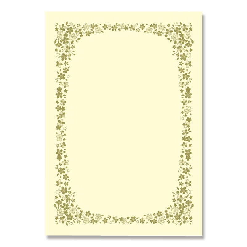 ササガワ 賞状・証書用紙 A4サイズ　1冊10枚袋入 10-1705　金桜 1冊（ご注文単位5冊）【直送品】