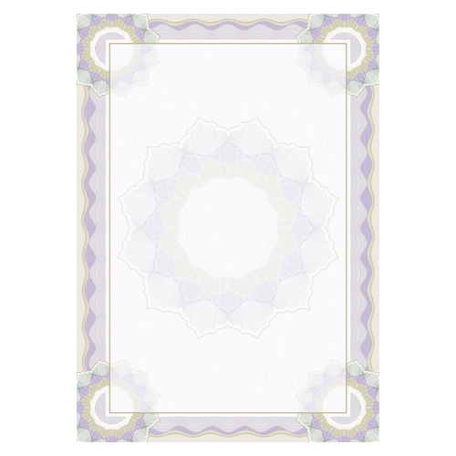 ササガワ 賞状・証書用紙 A4サイズ　1冊10枚袋入 10-1706　彩紋 1冊（ご注文単位5冊）【直送品】