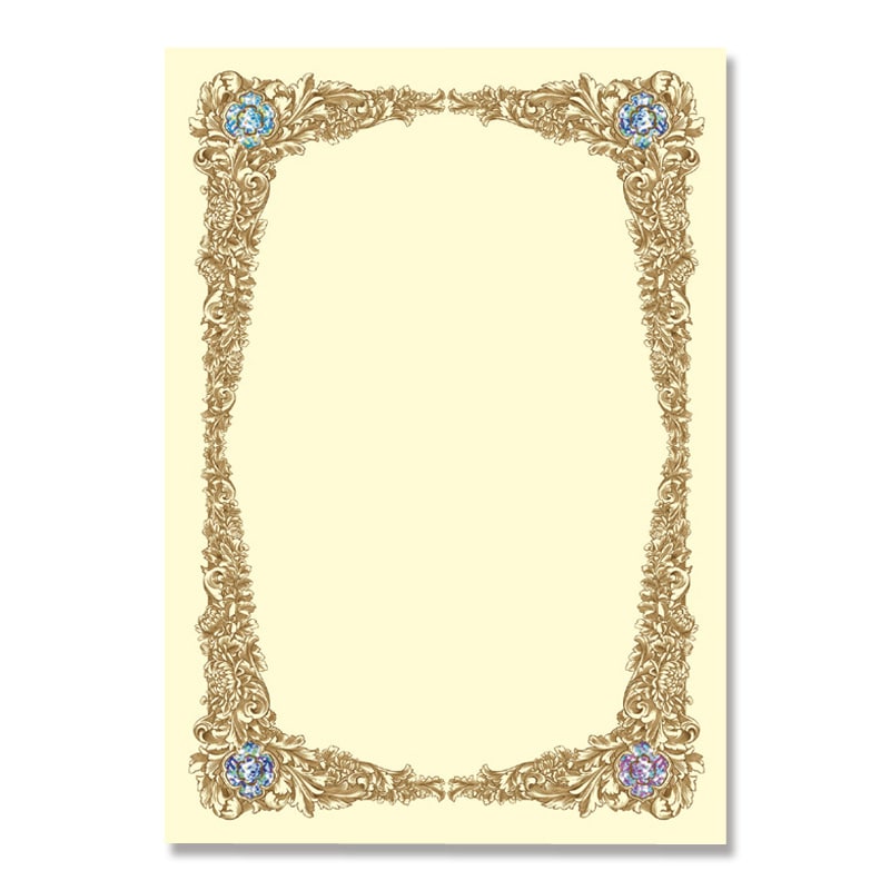 ササガワ 賞状・証書用紙 A4サイズ　1冊5枚袋入 10-1708　レリーフ 1冊（ご注文単位5冊）【直送品】