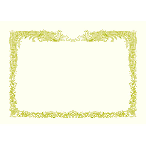 ササガワ 金箔賞状用紙 A4判 縦書用 白 10-3160 100枚 1箱(ご注文単位1箱)【直送品】