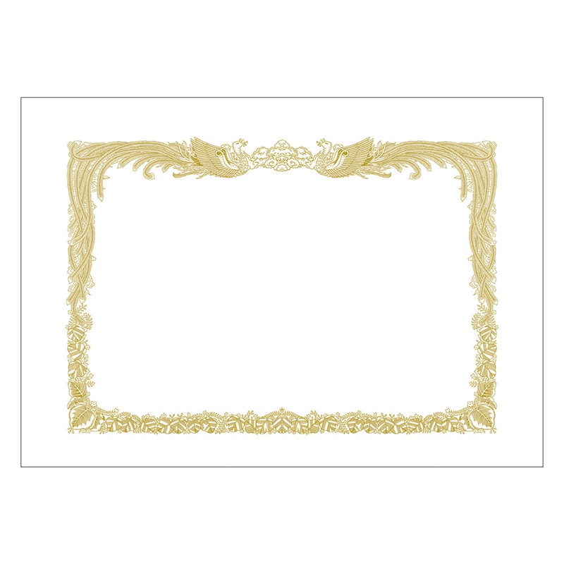 ササガワ 賞状用紙 上質紙 中判 縦書用 10-5010 100枚 1箱(ご注文単位1箱)【直送品】