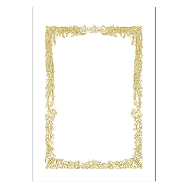 ササガワ 賞状用紙 上質紙 中判 横書用 10-5011 100枚 1箱(ご注文単位1箱)【直送品】