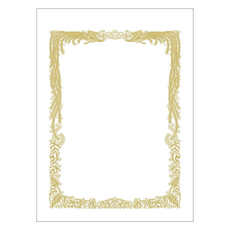 ササガワ 賞状用紙 上質紙 A4判 横書用 10-5021 100枚 1箱(ご注文単位1箱)【直送品】