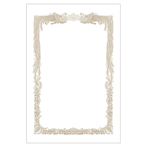 ササガワ ミニ賞状用紙 横書用 はがき判 10-1521 10枚 1冊(ご注文単位5冊)【直送品】