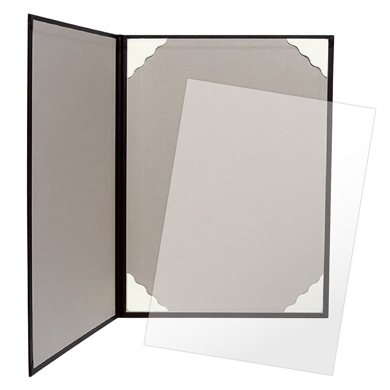 ササガワ 証書ファイル A4 レザー調 焦茶栗 10-6002 1冊（ご注文単位1冊）【直送品】