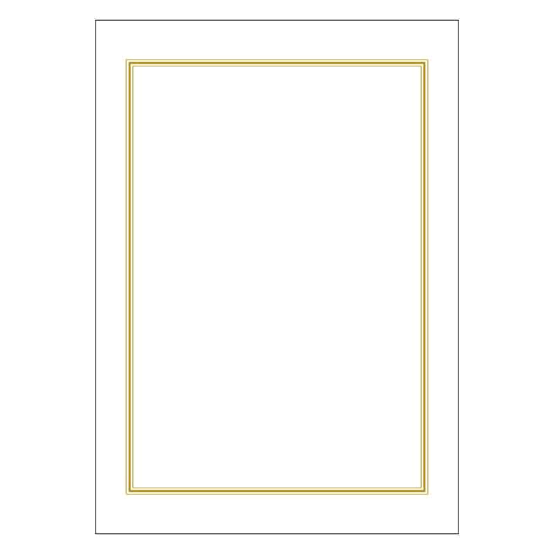 ササガワ OA辞令用紙 三重枠 A4 20枚入 9-1401 1冊（ご注文単位5冊）【直送品】