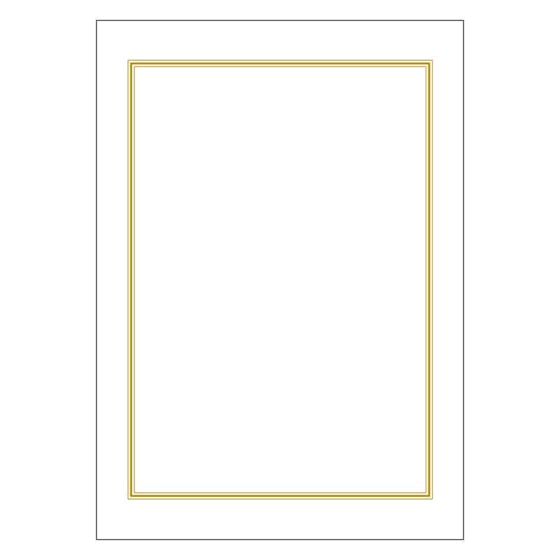 ササガワ OA辞令用紙 三重枠 B5 100枚箱入 9-403 1箱（ご注文単位1箱）【直送品】