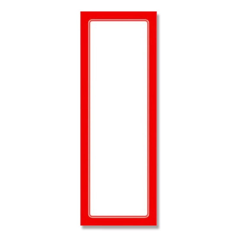 ササガワ 赤枠ポスター 無地 1号大 12-2011 100枚/冊