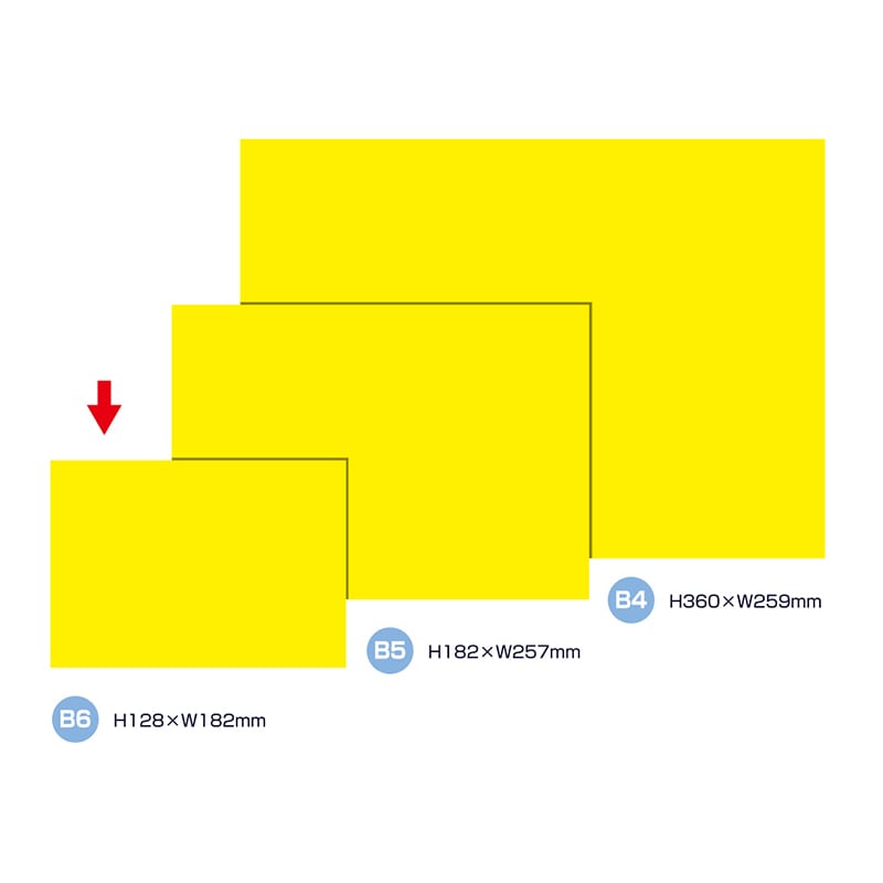 ササガワ ケイコーカード ¥マークなし B6判 レモン 14-3565 10枚/冊