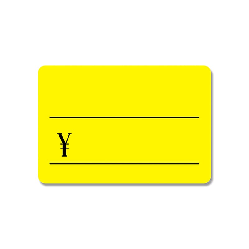 ササガワ ケイコーカード ￥マーク入り 特小 レモン 14-3615 30枚/冊