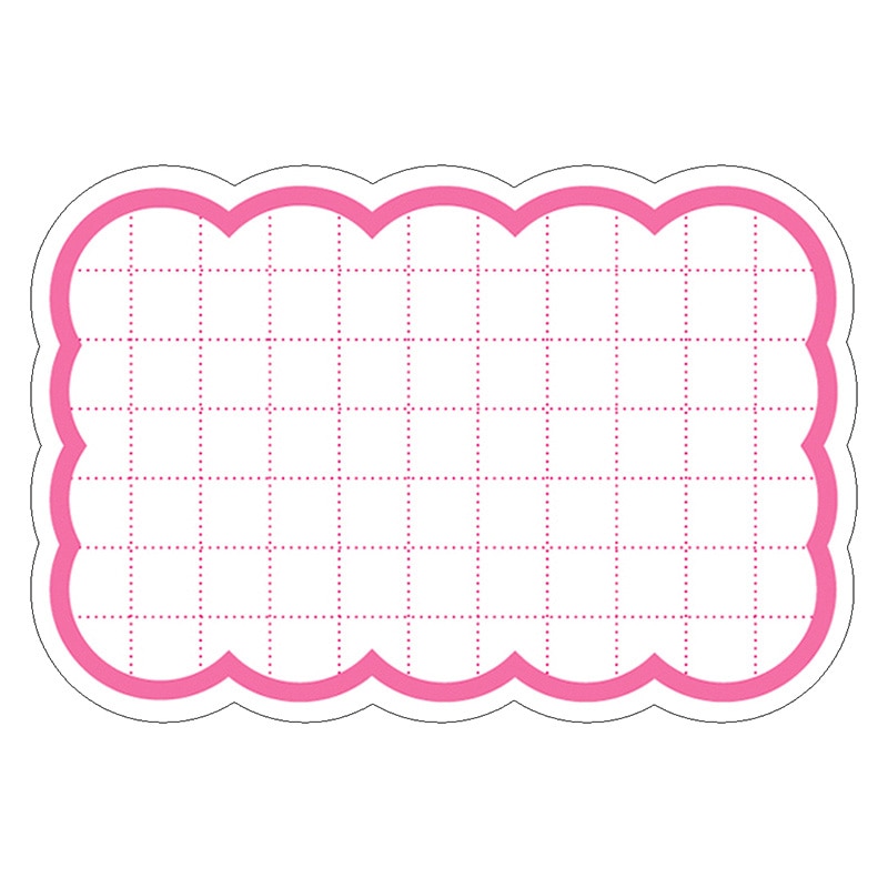 ササガワ 抜型カード 雲　中　ピンク 16-4153　50枚 1冊（ご注文単位5冊）【直送品】